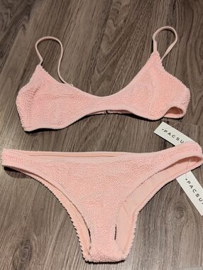 PacSun Light Pink Scrunch Bikini Set